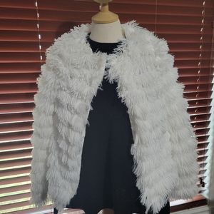 Faux feather jacket